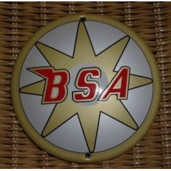 Plaque émaillée BSA blanc