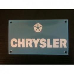 Plaque émaillée Chrysler