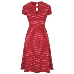 ROBE AMIE ROUGE A POIS
