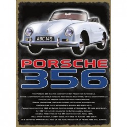 Plaque tôle Porsche 356
