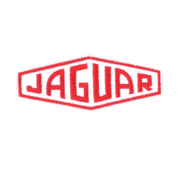 Ecusson Jaguar blanc rouge