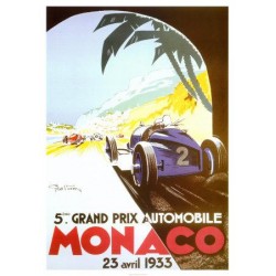 Affiche GP Monaco 1933...