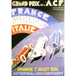Carte postale GP de France...