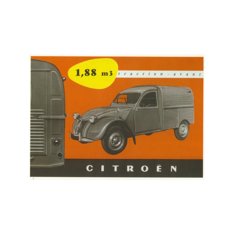 Carte postale Citroën 2CV Fourgonnette