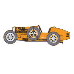 Ecusson Voiture Bugatti Jaune