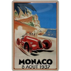 Plaque tôle bombée Monaco 7...