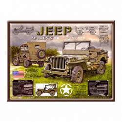 Plaque Tôle Jeep