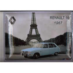 Plaque tôle RENAULT 16 1967