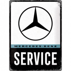 Plaque tôle Mercedes service